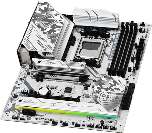 ASRock Mainboard B650 Steel Legend WiFi AMD Ryzen 7000 Series CPU DDR5 ATX - Bild 7 von 8