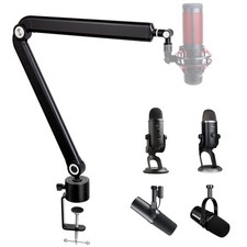 Mic Stand Boom Arm - Microphone Arm Compatible with HyperX QuadCast, 360  Rot...