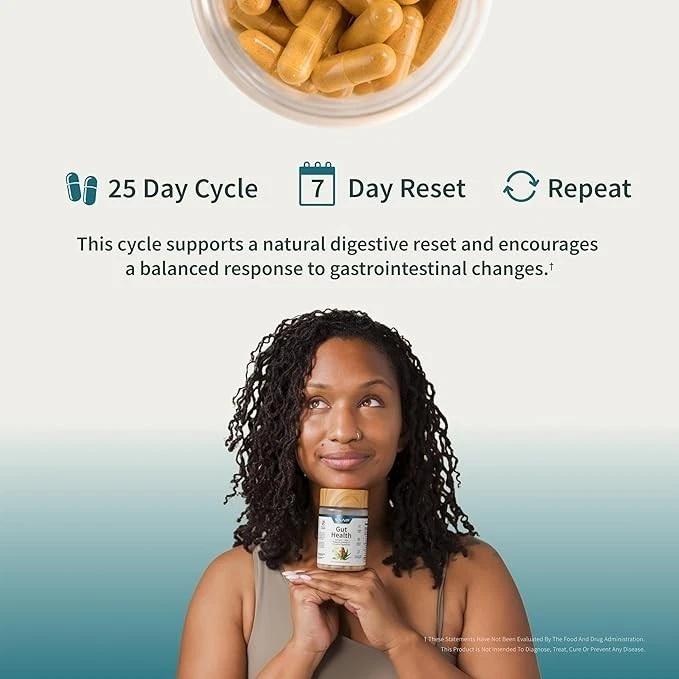 SNAP Gut Health Supplement With Tumeric Aloe Probiotic Helps Digestion Bloat Two - Image 4 of 4