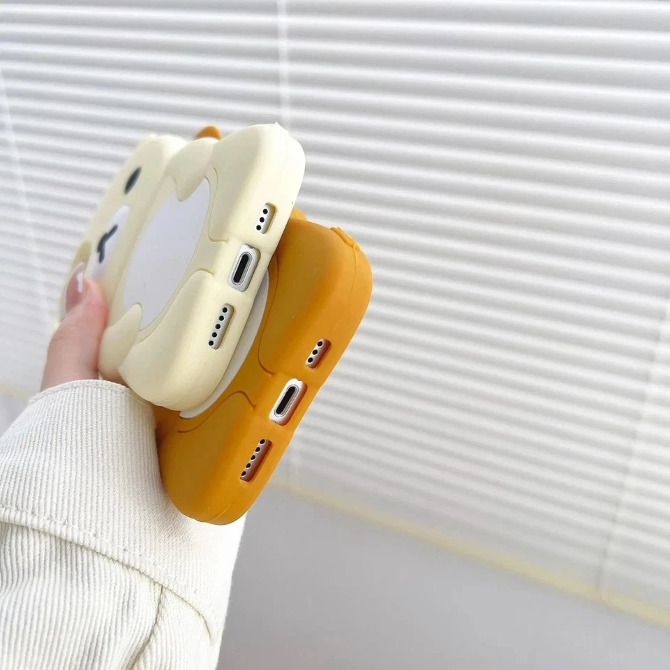 Cute Hello Kitty Pink & Rilakkuma Soft Case for iPhone 17 16 15 14 13 12 11 Pro - Image 3 of 4