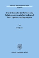 Josef Jurina | Der Rechtsstatus Der Kirchen Und Religionsgemeinschaften Im...