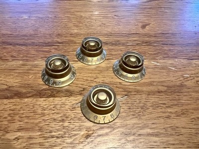 4 x Drehzahlregler-Regler - Lautstärke Ton Gitarre für Gibson & Epiphone - Gold
