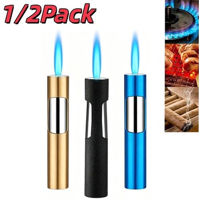 1/2Pack Eagle Torch Gun Lighter Butane Jet Windproof Adjustable Flame Refillable