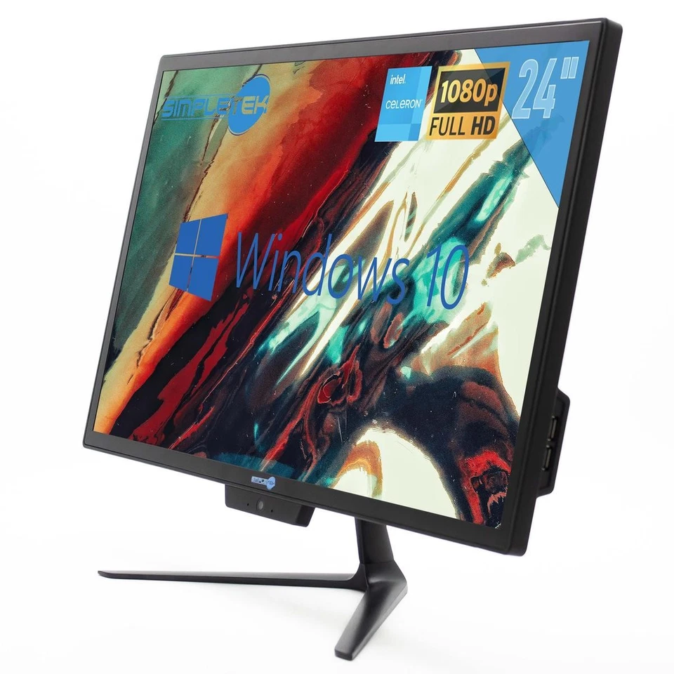 Aio All IN One 24 " 16GB 120GB Full HD Windows 10 Pro PC Desktop Computer + - Image 3 of 4