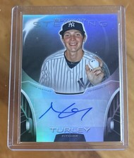 2013 Bowman Sterling Prospect Refractor Auto Nik Turley #132/150 Yankees SP