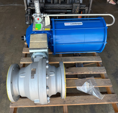 ARGUS 8'' 150 RF FP BALL VALVE FK76M V2 W LIMITORQUE ACTUATOR  LPS-15A-385B-F03-3