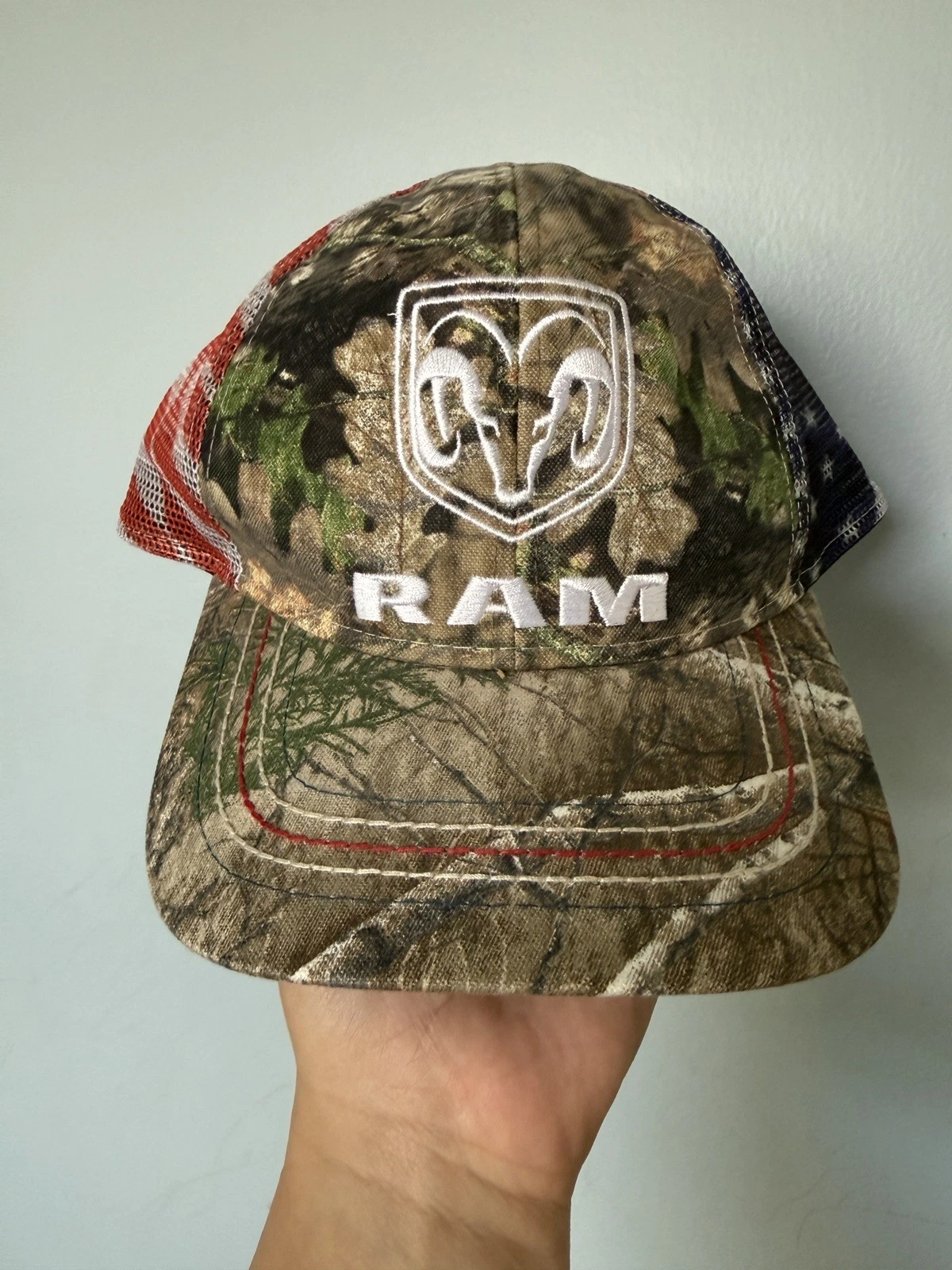 Ram Snapback Trucker Hat Multicolor One Size Camo Hunting Outdoor Cap