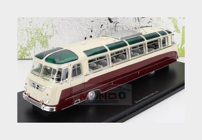 1:43 AUTOCULT Kraus Maffei Autobus Kml 110 Germany 1959 Red Ivory ATC10010 Model