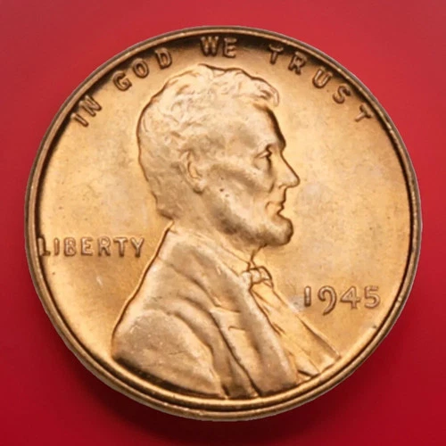 1945-P Red Gem BU Lincoln Wheat Cent