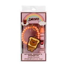 Smoko 3 Piece Lip Gloss, Bracelet And Keychain Set, Vanilla Flavored
