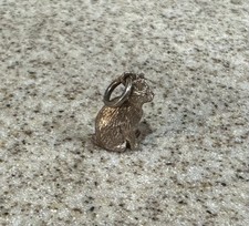 FIGURAL 3D CAT STERLING SILVER 9/16  CHARM