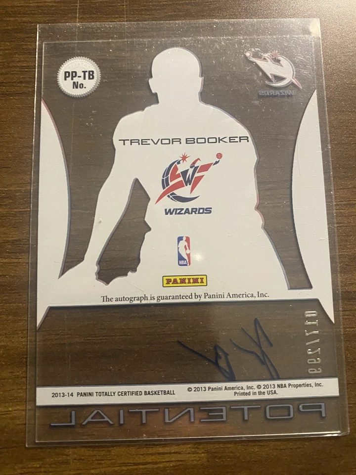 Trevor Booker 2013-14 Totally Certified Auto Card #PP-TB Serial #284/299 - Image 2 of 3