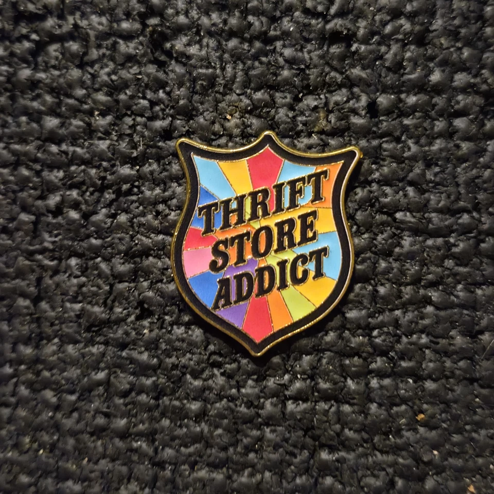 Thrift Store Addict Hat Pin - Image 1 of 1