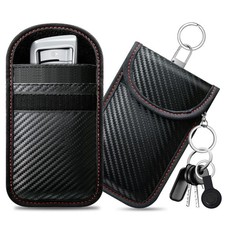 caslord Faraday Pouch for Car Keys Pack of 2 Anti Theft RFID Key Fob Protection