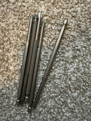 5 Pack, 492-CX Apex 1/4'' Phillips #2 Hex Power Drive Bits 6'' OAL NEW