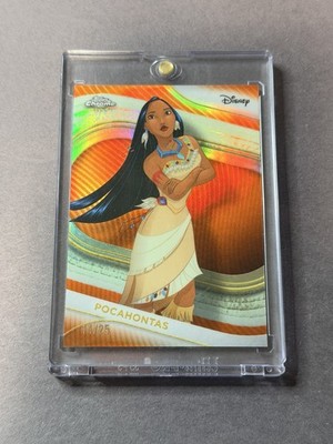 2025 Topps Chrome Disney Pocahontas Orange Refractor #/25