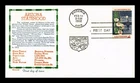 DR JIM STAMPS US COVER ARIZONA STATEHOOD 50TH ANNIVERSARY FDC RAINBOW CACHET