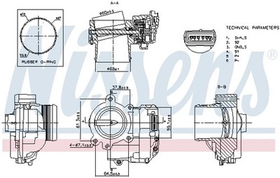 NISSENS 955177 Drosselklappenstutzen für CITROËN,MINI,PEUGEOT