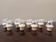 Blanton&rsquo;s KY Bourbon Trail White Whiskey Corks Stoppers Tops Complete Set