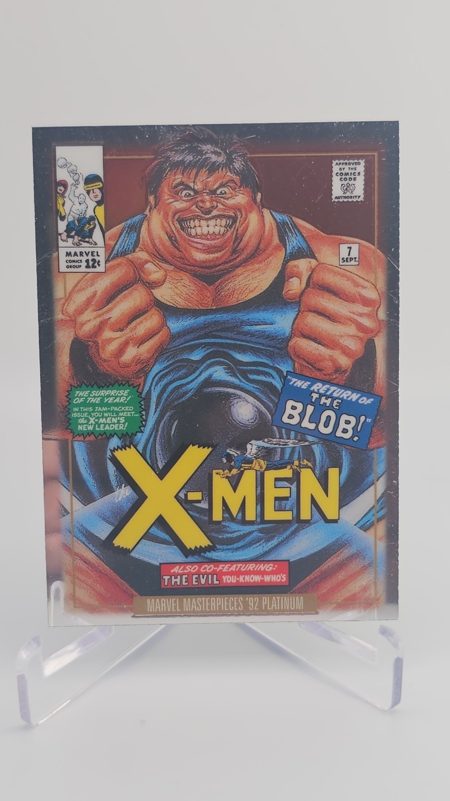 2024 SkyBox Marvel Masterpieces '92 Platinum Blob #1-V Variant Cover
