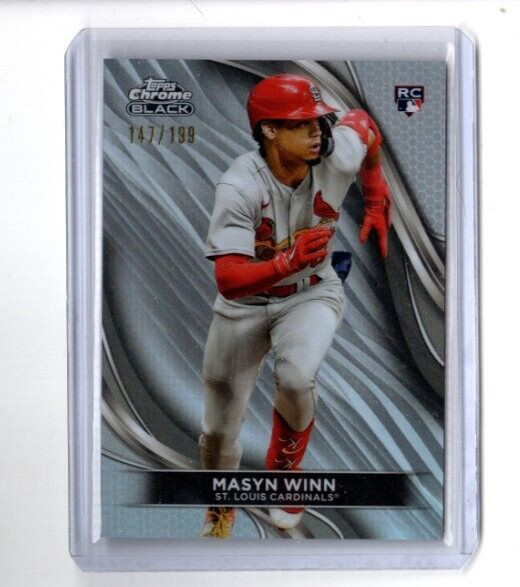 2024 Topps Chrome Black Masyn Winn REFRACTOR Rookie Card 46 RC #'d 147/199