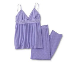 Ladies Pajama Set Lilac Size Medium NEW
