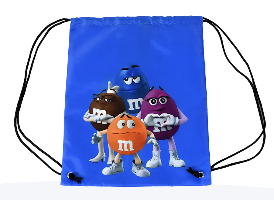 M&M様 M&M's World All Characters Drawstring Backpack New with Tag | eBay