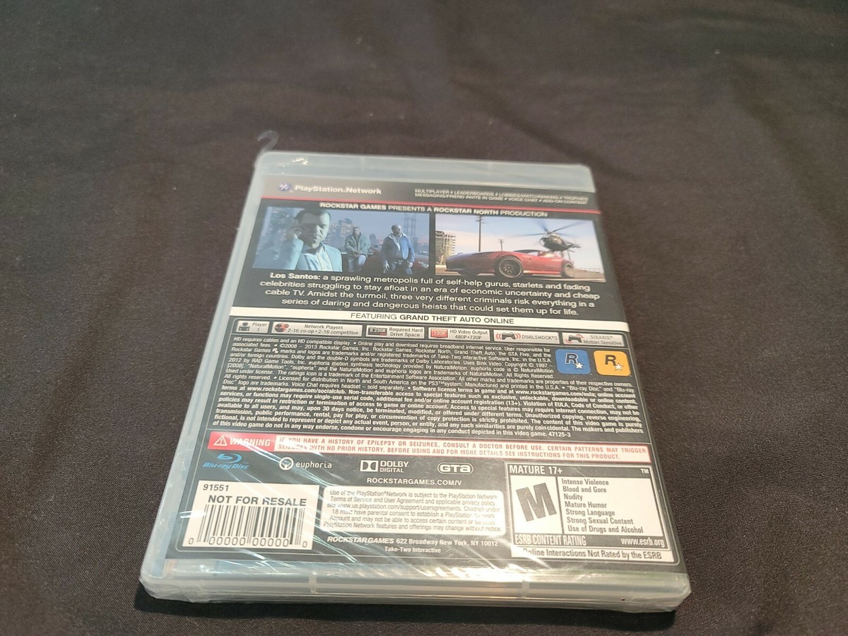 ps3 60G ジャンク品 GTAV入り Grand Theft Auto V PS3 GTA 5 Not For Resale Sealed Rare