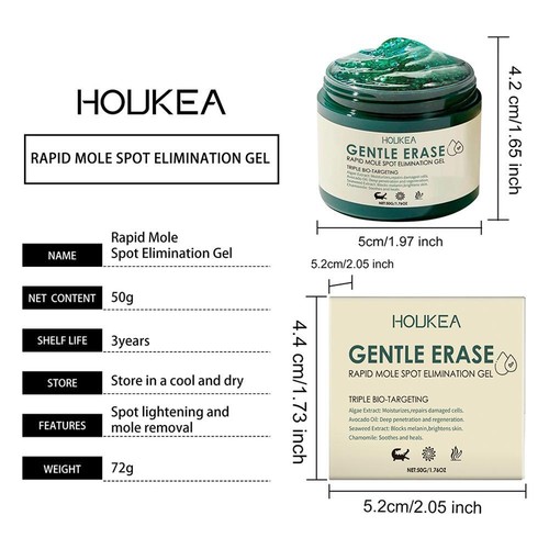 Gentle Erase Rapid Mole Spot Elimination Gel -dark Spot Removal for Face New - Picture 18 of 20