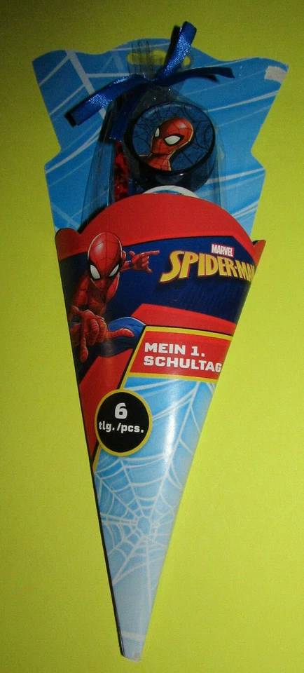 SPIDERMAN MARVEL SPIDERMAN Schreibset Geschenk zum 1.Schultag 6 teilig NEUWARE