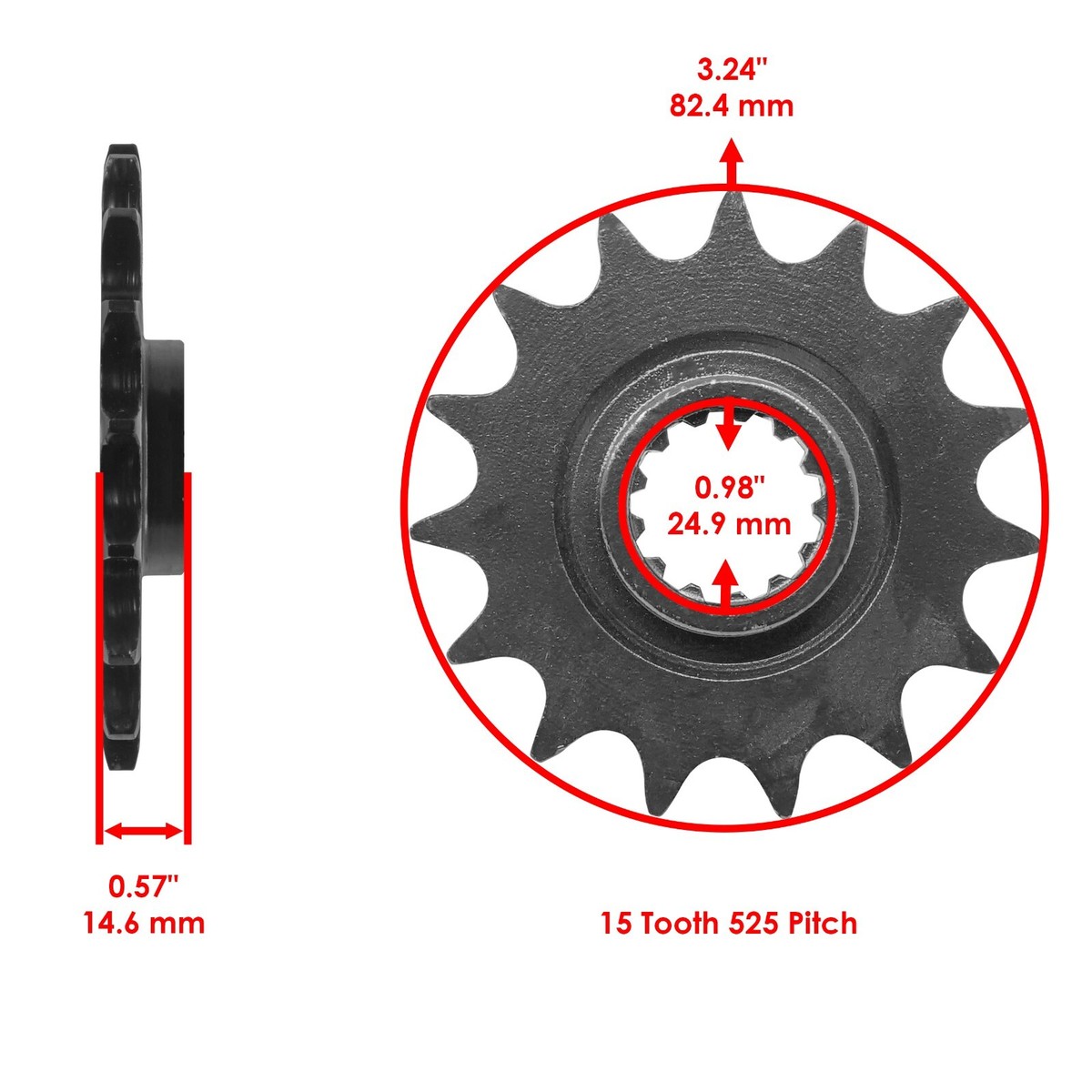 1998-2002 Kawasaki ZX600 Ninja ZX6R Drive Chain & Sprockets Kit