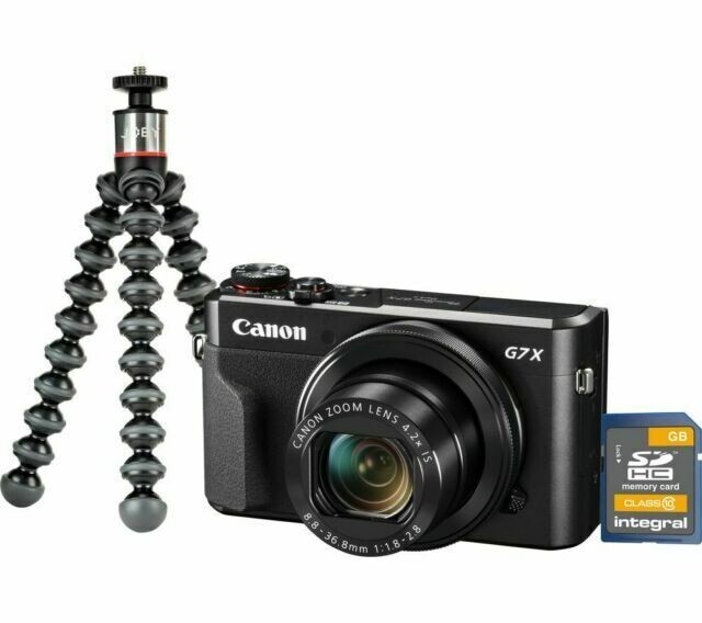 Canon PowerShot G7x Mark II 20.1MP Digital Camera & Vlogging Kit With Tripod NE