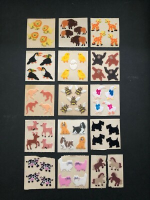 SANDYLION vintage rare fuzzyシール　動物 s-l400.jpg