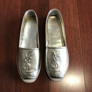 ysl gold espadrilles