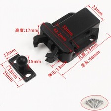 8Pcs Push Latch Touch Latch Push to Open Door Latch Self-Locking Latches, Black
