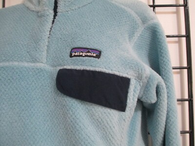 PATAGONIA 🌸 SIZE MEDIUM===AQUA / POLARTEC / 1/4 SNAP / FLEECE