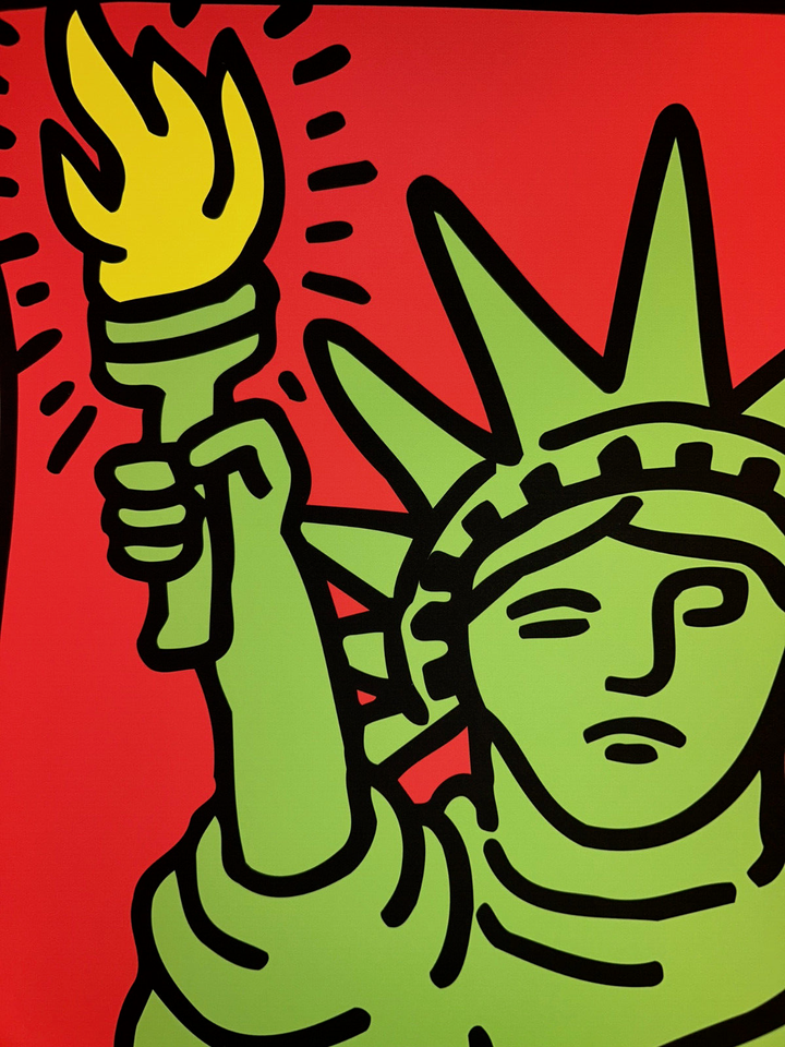 Statue of Liberty, 1986 by Keith Haring Art Print New York City Pop ...