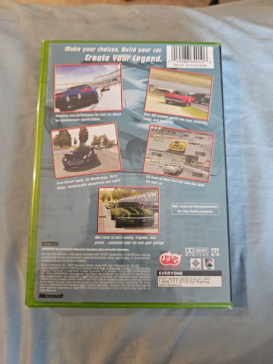 Sega GT 2002 Microsoft Xbox Brand New Factory Sealed Rare
