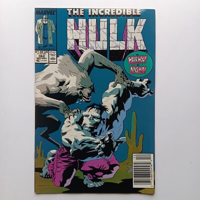 Incredible Hulk 362 (1989) vs Werewolf by Night, Newsstand, Marvel Comics Z 1 VF