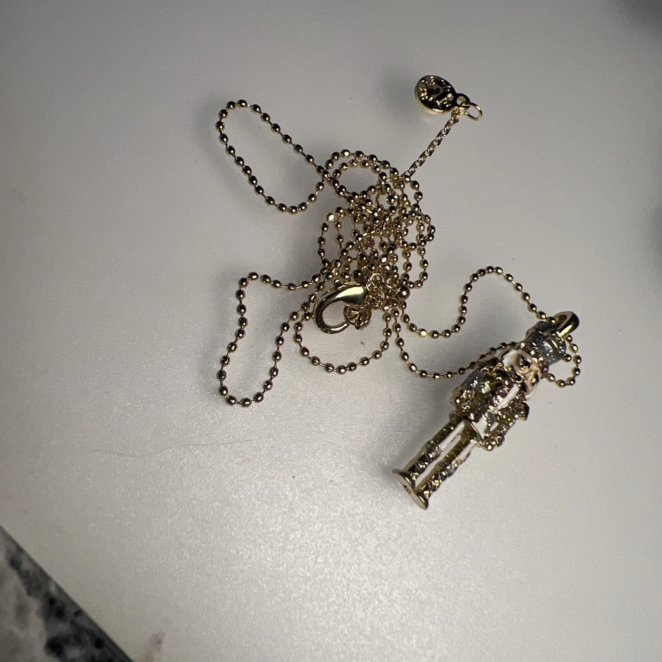 Collar Baublebar Ballet Buddy Cascanueces Cristales Rosa Tono Dorado NAVIDAD NUEVO Foto 3 de 4