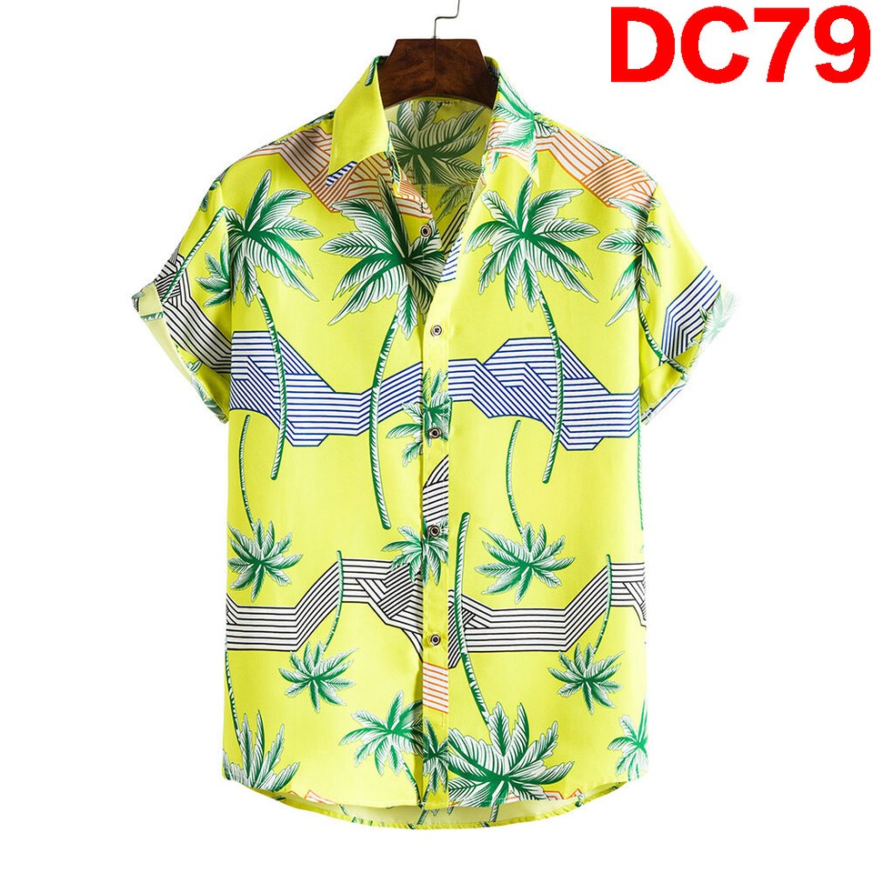 MENS HAWAIIAN SHIRT PINEAPPLE STAG BEACH HAWAII ALOHA PARTY SUMMER HOLIDAY FANCY