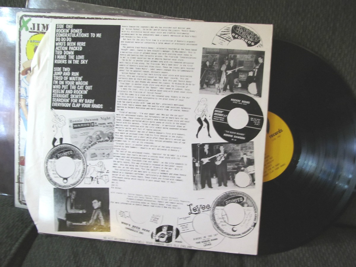 Ronnie Dawson Audition Record レッドビニール RONNIE DAWSON Rockin' Bones LP uk rockabilly '59 early '60's