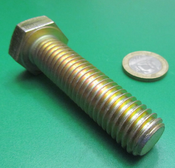Tap Bolt, FT, GRADE 8 Yellow Zinc Chromate 5/8"11 x 2.50" Length, 10