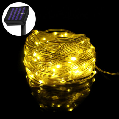 50-300 LED Solar Power String Fairy Lights Garden Outdoor Party ...