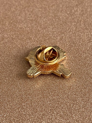 Soviet Union Russia Red Star Hammer Sickle Communist Pin Badge - Picture 2 of 2