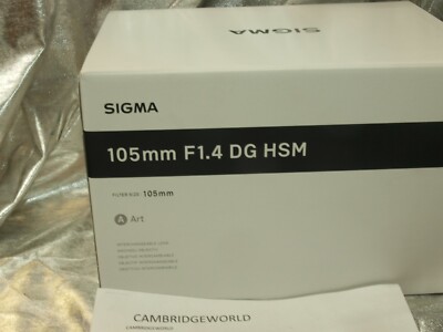 Sigma 105mm F/1.4 DG HSM Art Lens for Nikon F PX for sale online