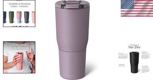 Stylish 25oz Leak-Proof Insulated Travel Mug with Magnetic Lid and Non-Slip Base - Picture 2 of 8