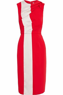 open lace back dress CurveWow Wrap Angel Sleeve Pleated Midi Dress Red Polka Dots – Curvewow main image 0