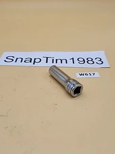 Snap-On Tools  SFS121 3/8" Drive 6 Point 3/8" Deep Socket Chrome USA 