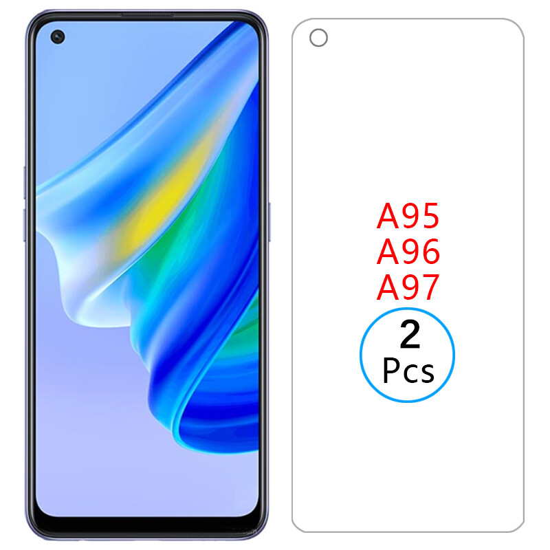 2PCS For OPPO A94 A95 A97 4G/5G Tempered Glass Film Cover Saver